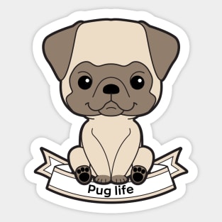 Pug life Sticker